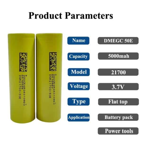 DMEGC INR 21700 50E 3C 5000 mAh